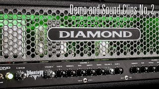 Diamond Amps Phantom Amp Demo No 2 with full sound clips feat Diamond Guitars [upl. by Hnim685]