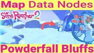 Map Data Node Locations Powderfall Bluffs  Slim Rancher 2 [upl. by Yendis]