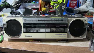 Sanyo MW15F restored both cassettes working once again March 2024 [upl. by Beniamino]