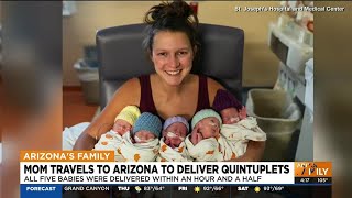 Mom gives birth to quintuplets at Phoenix hospital [upl. by Martinez]