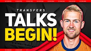 BREAKING DE LIGT Talks BEGIN Man Utd Transfer News [upl. by Hairem857]