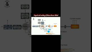 Layout and working animation of steam power plant  steam power plant animation shorts animation [upl. by Atterbury308]