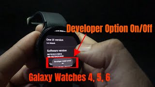 How to Enable or Disable Developer Option in Samsung Galaxy Watch 4 5 amp 6 2024 [upl. by Bradney]