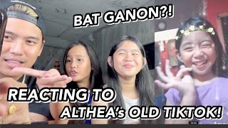 REACTING to ALTHEA’s OLD TIKTOK VIDEOS LAPTRIP 😭🤣  Grae and Chloe [upl. by Leugimesoj]