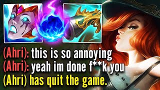 I MADE AHRI RAGE QUIT WITH MY BRAINLESS MISS FORTUNE MID E BURNS AND EXECUTES [upl. by Nerissa988]