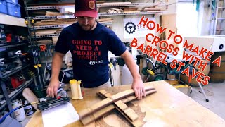 How to make a cross from barrel staves [upl. by Llennehc292]