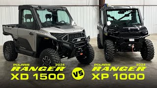 ALL NEW 2024 Polaris Ranger XD 1500 vs 2024 Polaris Ranger XP 1000 [upl. by Yauqram]