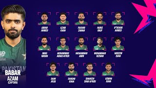 Our fans unveil Pakistans squad for the ICC Mens T20 World Cup 2024 in the West Indies amp USA [upl. by Ellevel346]