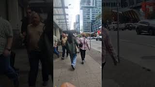 Vancouver Canada Walking Tour  Downtown Vancouver [upl. by Bonina]