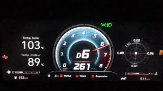 Hyundai Elantra N DCT top speed acceleration 0261kph  STOCK [upl. by Nlyak511]