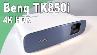 BENQ TK850i VIDEOPROJECTEUR 4K HDR le cinéma à la maison [upl. by Ronni]