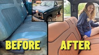 Reviving the Past 1982 Ford F150 Interior Renovation Transformation [upl. by Koziarz]