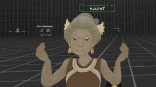 The best grandma on VRchat  NEW AVATAR  Full body tracking dancing [upl. by Ecurb]