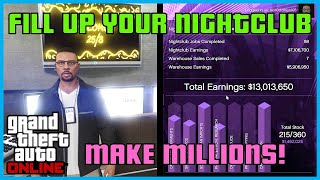 Fastest Way To Fill Up Nightclub Warehouse In GTA 5 Online  GTA 5 Online Tutorial [upl. by Longawa]