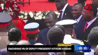 President William Ruto arriving at KICC for the swearing in of Deputy President Kithure Kindiki [upl. by Wellesley]