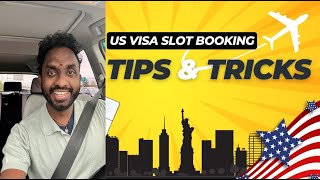 USA VISA SLOT BOOKING TIPS and TRICKS  VISA Appointment Availability [upl. by Ahsaekal]