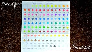 Colour Swatches  Faber Castell Polychromos 120 [upl. by Htiffirg967]