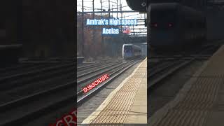 Americans high speed Acelas trains at Princeton Junction [upl. by Rennerb]