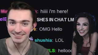 So my celebrity crush dropped by the stream [upl. by Krishnah]