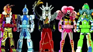 Kyoryuger Ranger Key Set Deboth Legion Review Power Rangers Dino Charge [upl. by Mano]