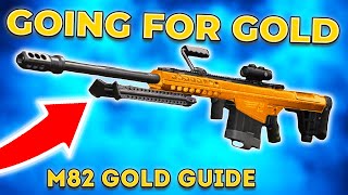 FASTEST WAY TO GET M82 SNIPER GOLD  GOLD CAMO GUIDE – COD COLD WAR [upl. by Teagan]