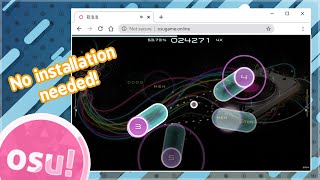 osu on a Web Browser  It works very well [upl. by Volkan395]