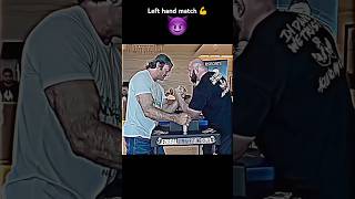 Devon Larratt vs Dave Chaffee left hand arm wrestling match 💪😈 shorts armwrestling youtubeshorts [upl. by Ahsinat]