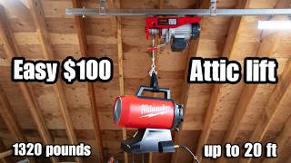 How to Double your Storage Space with this Cheap Garage Lift [upl. by Yrffoeg]