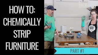 PART 1 CLEANING amp STRIPPING  How to Refinish a Dining Table  Meet The Makers [upl. by Lenz]