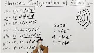 Atomic Structure ।। Class  11 ।। NCERT  CBSE  UP Board ।। Electronic Configuration of Element ।। [upl. by Nies]