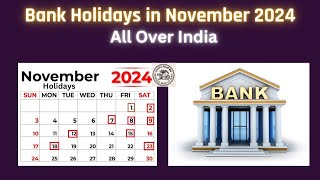 Bank Holidays in November 2024 bankholidayinnovember2024 2024bankholidays advayainfo [upl. by Inimak]