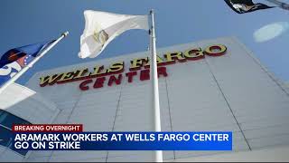 Aramark strike Workers at Wells Fargo Center to hit picket lines will not work 76ersPistons game [upl. by Wilden]