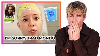 Hairdresser Reacts To People Bleaching Their BoxDyed Hair Dont Try This at Home [upl. by Nuoras]