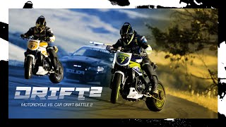 ICON  Motorcycle vs Car Drift Battle 2 [upl. by Eniarol]