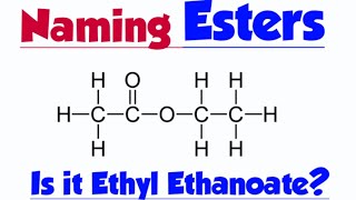 Naming Esters  Organic Compounds grade12 [upl. by Domingo75]