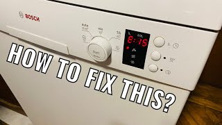 Bosch dishwasher E15 How to fix  how to fit repairkit TUTORIAL [upl. by Lrat]