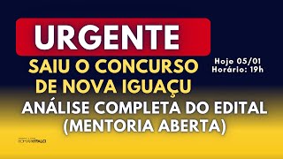 Concurso Nova Iguaçu Análise Completa do Edital [upl. by Ariaet]