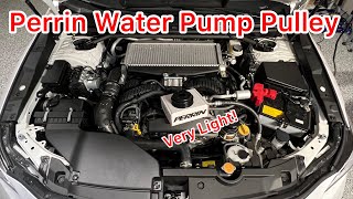 2022 WRX Perrin Water Pump Pulley Install [upl. by Faires]