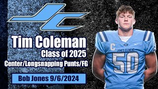 50 Tim Coleman Highlights James Clemens vs Bob Jones 9624 [upl. by Lette]