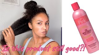 LUSTERS PINK OIL MOISTURIZER HAIR LOTION OLDIE BUT IS IT STILL A GOODIE [upl. by Wernsman]