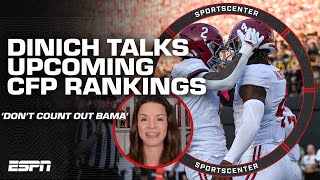 Heather Dinich Dont count Alabama out of the playoff rankings  SportsCenter [upl. by Latnahc]