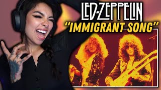 I COULDNT STOP DANCING  Led Zeppelin  quotImmigrant Songquot FIRST TIME REACTION [upl. by Rozella47]