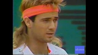 FULL VERSION Gomez vs Agassi French Open 1990 [upl. by Laughlin]