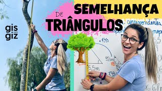 SEMELHANÇA DE TRIÂNGULOS  RAZÃO DE SEMELHANÇA  TEOREMA DE TALES  9º ano  \Pof Gis [upl. by Parrott]