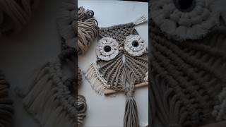 Makramé bagoly készült  macrame owl making macrametutorial [upl. by Possing]