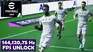 eFootball 2024 PC Unlock FPS 14412075Hz Limit  Fix Lag  Phil Gaming OP [upl. by Ninahs]