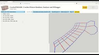 Tutorial 2D3D Crochet Patterns with CrochetPARADE Part 2 Getting started crocheting a swatch [upl. by Aninaig]