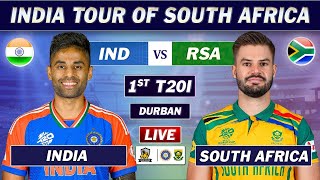 INDIA vs SOUTH AFRICA 1st T20 Match LIVE COMMENTARY  IND vs SA T20 MATCH LIVE [upl. by Peisch]