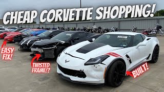 Buying CHEAP Salvage Auction Corvettes At Copart [upl. by Woodley685]