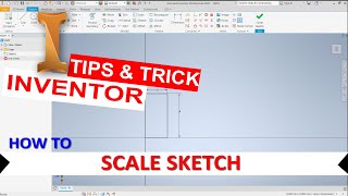 Inventor How To Scale Sketch [upl. by Berstine571]